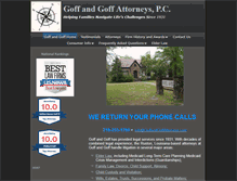 Tablet Screenshot of goffandgoffattorneys.com